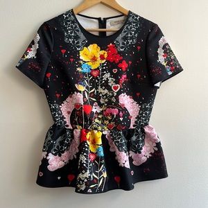 Piccione piccione peplum top